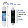 Kit 4 filtros y membrana 75 GPD en linea osmosis inversa MOON75 LINE