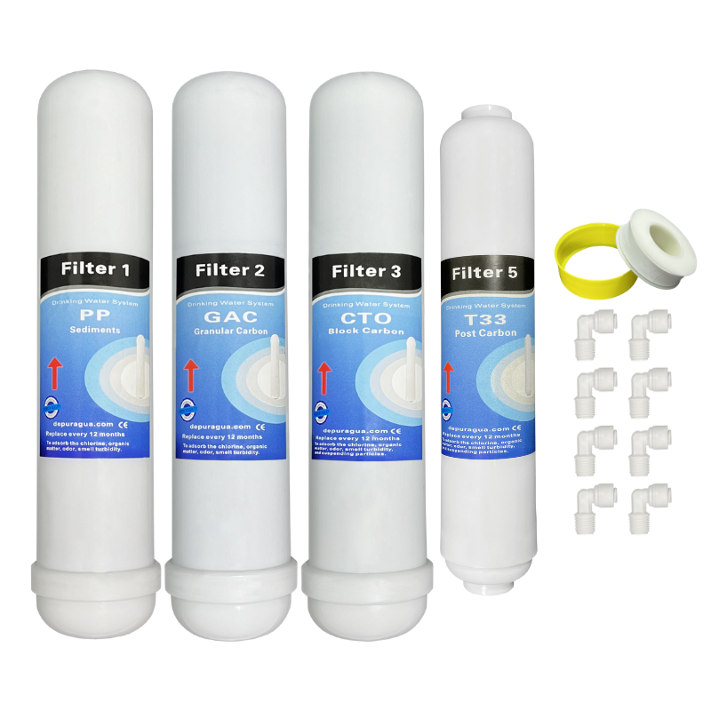 Kit 4 filtres  osmose inverse compatible  HIDROSALUD HIDROBOX